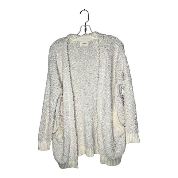 Dreamers Sweater Womens Small Open Front Cardigan Popcorn Knit Boho Cozy - Picture 1 of 14